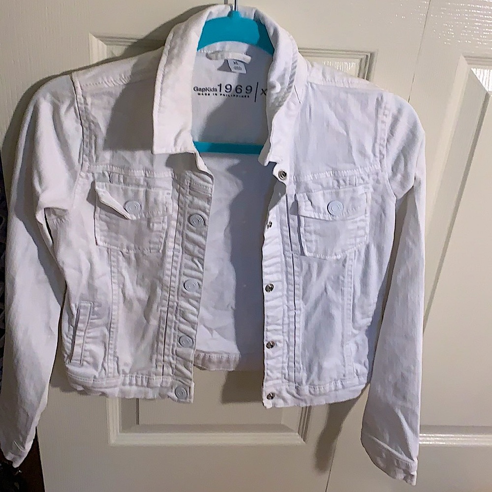 GapKids White Jean Jacket